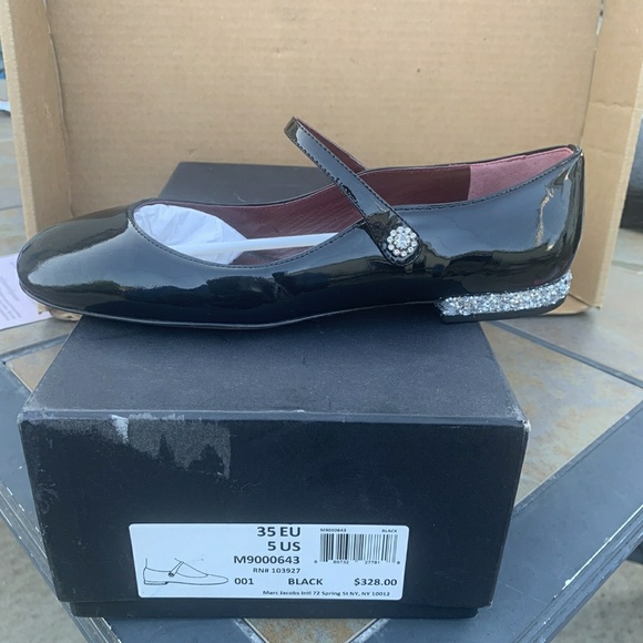 Marc Jacobs Black Patent Leather Flats - Picture 2 of 3